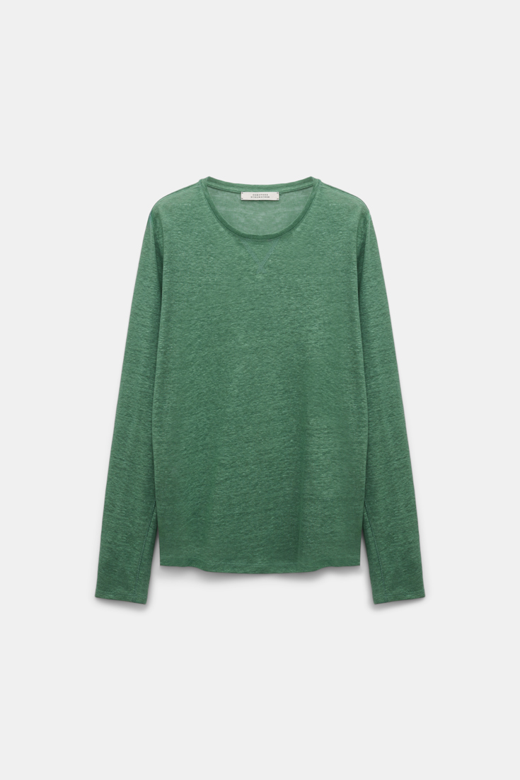 Dorothee Schumacher Long sleeve hemp T-shirt jade