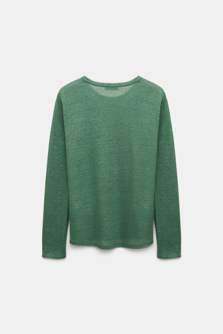 Dorothee Schumacher Long sleeve hemp T-shirt jade