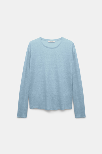 Dorothee Schumacher Langarmshirt aus Hanf powder blue II