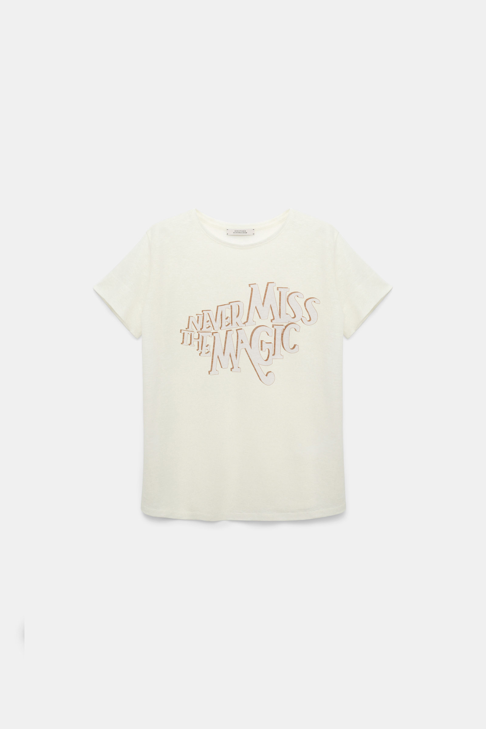Dorothee Schumacher T-Shirt mit NEVER MISS THE MAGIC Print magic rose