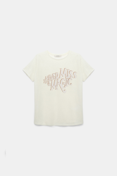 Dorothee Schumacher Hemp T-shirt with print magic rose