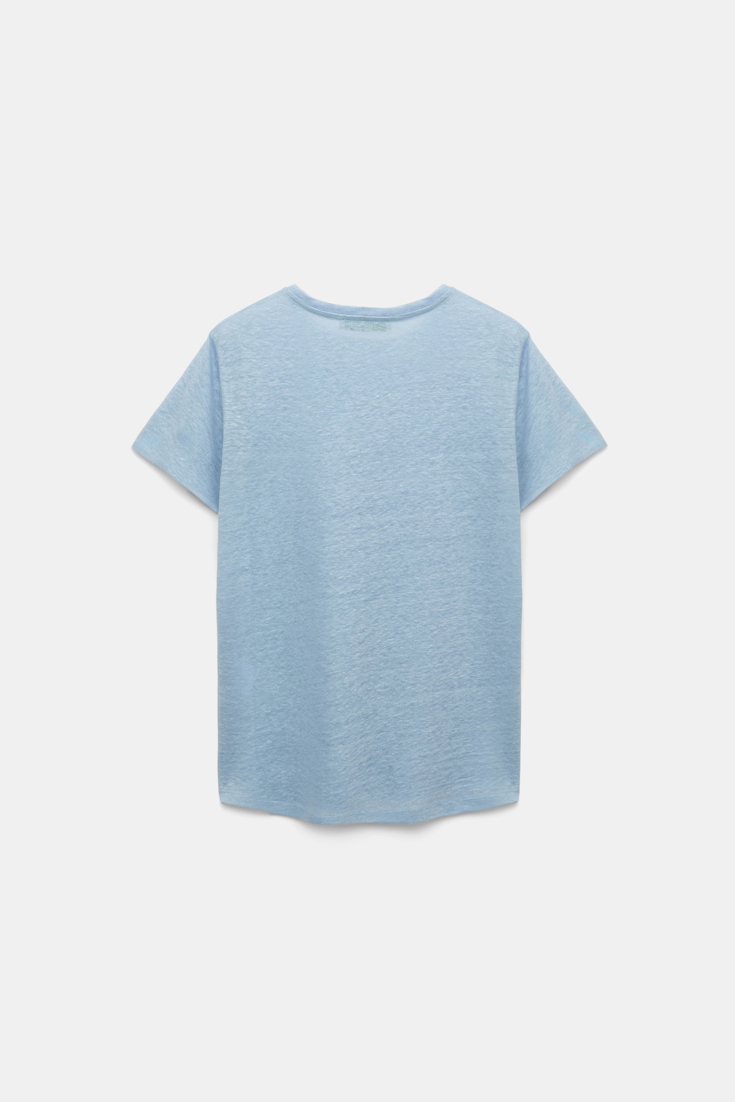 Dorothee Schumacher T-Shirt mit NEVER MISS THE MAGIC Print magic cornflower