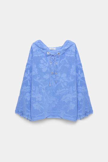 Dorothee Schumacher Hoodie mit floralem Muster light cornflower