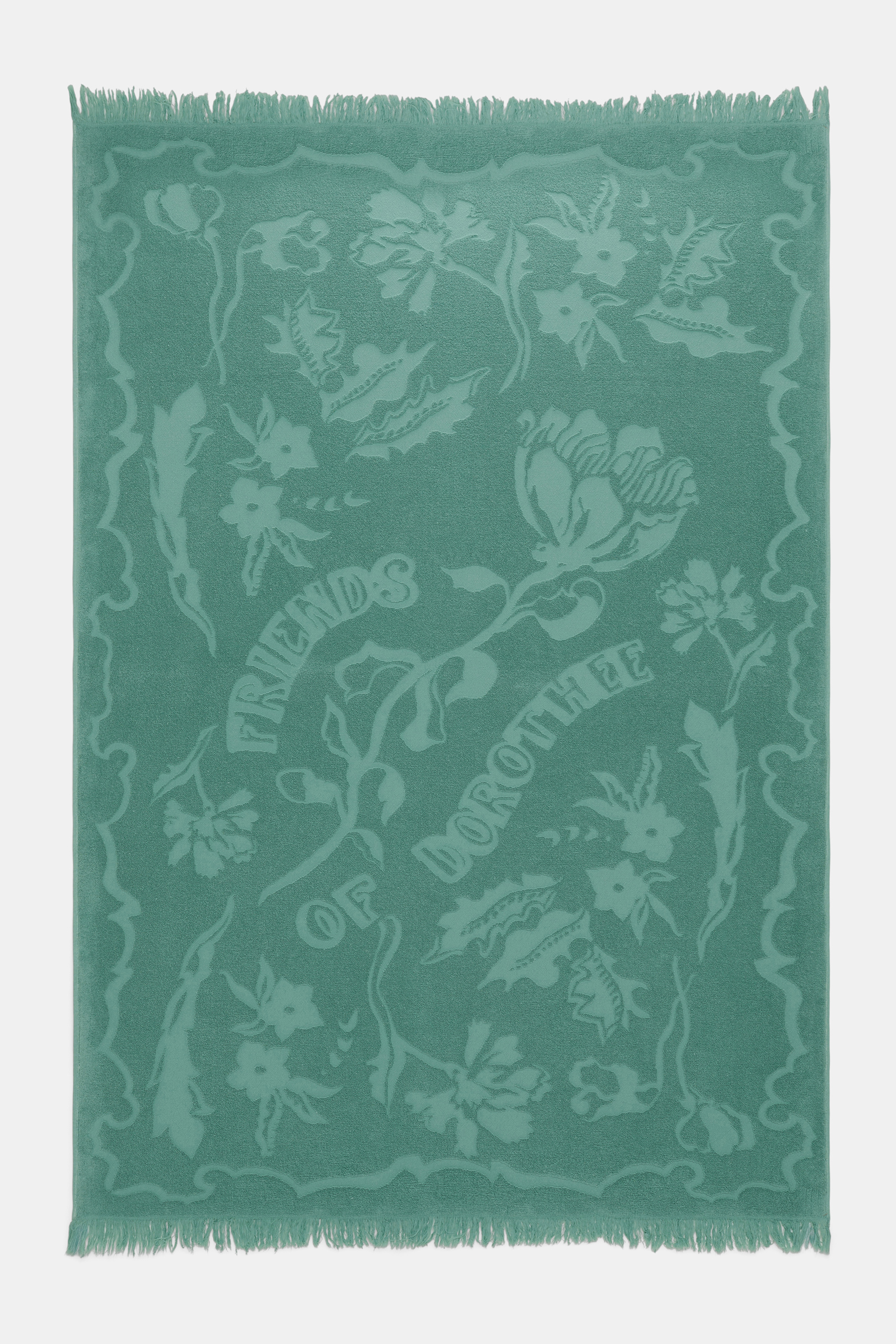 Dorothee Schumacher Terry floral jacquard hand towel jade