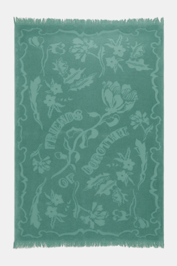 Dorothee Schumacher Terry floral jacquard hand towel jade