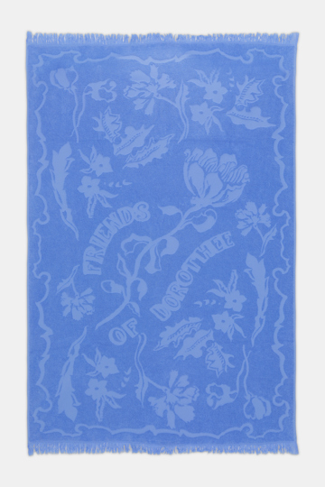 Dorothee Schumacher Handtuch mit floralem Muster light cornflower