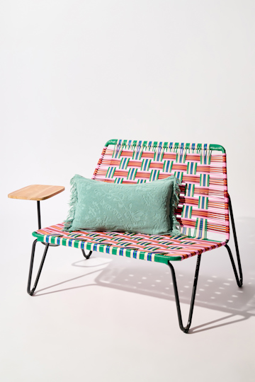 Dorothee Schumacher Kissen mit floralem Muster jade