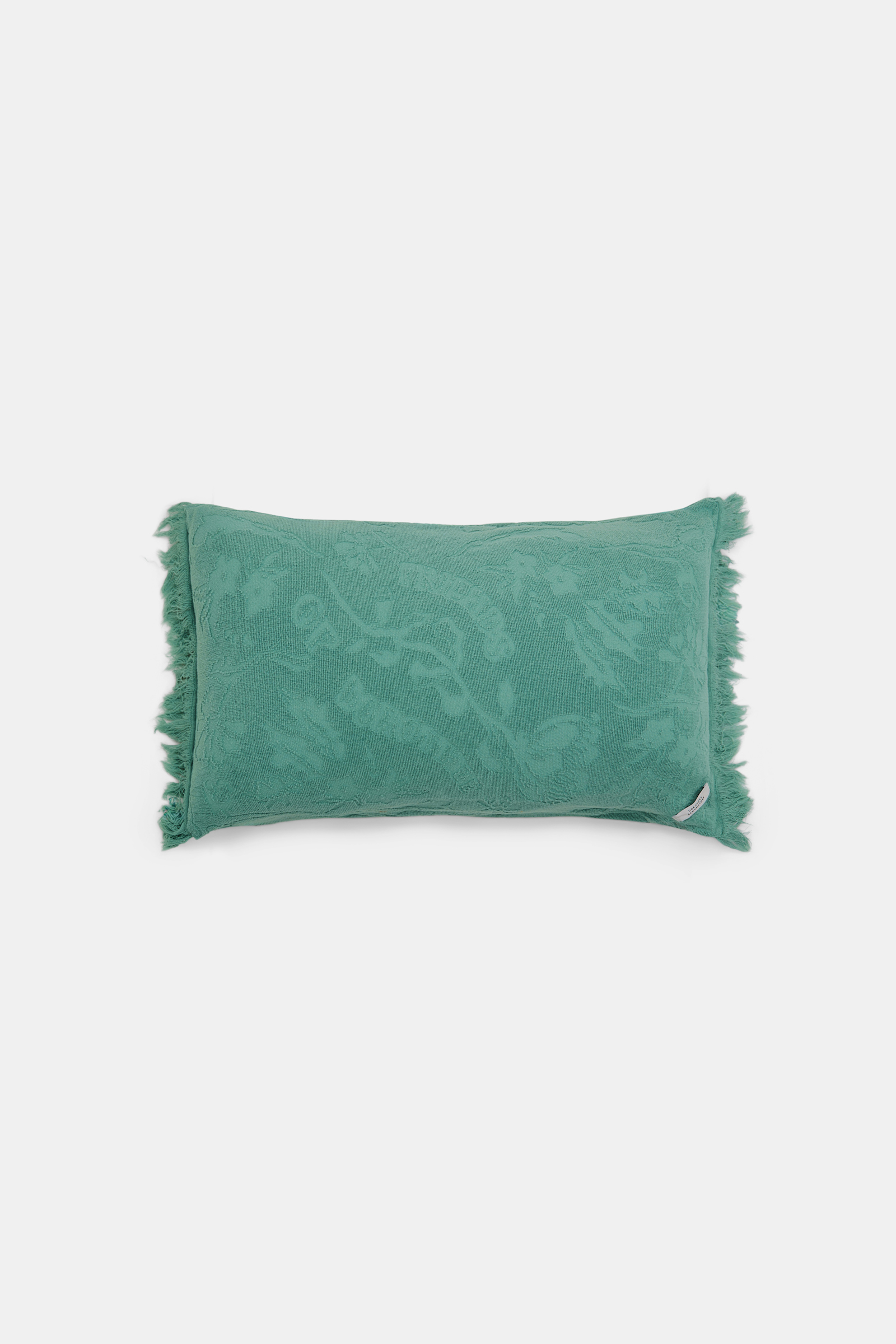 Dorothee Schumacher Terry floral jacquard cushion jade
