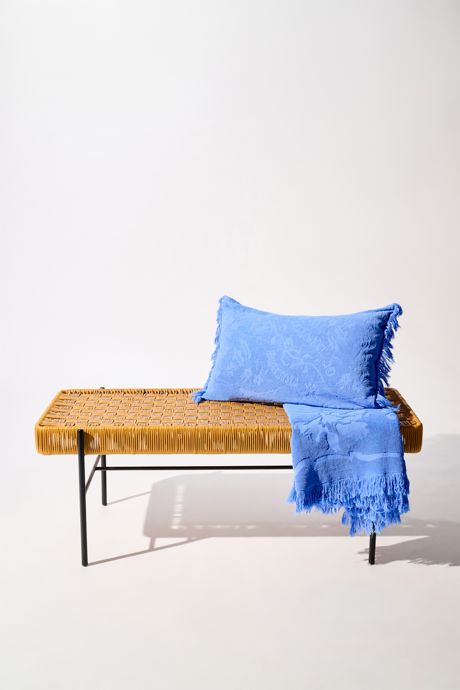 Dorothee Schumacher Kissen mit floralem Muster light cornflower