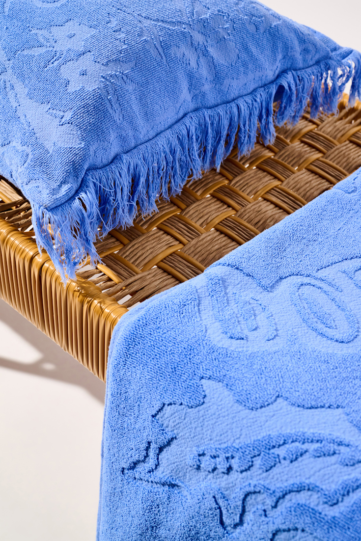 Dorothee Schumacher Kissen mit floralem Muster light cornflower