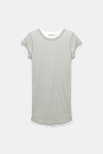 Dorothee Schumacher Double layer T-shirt mint white mix
