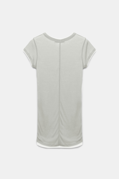 Dorothee Schumacher Double layer T-shirt mint white mix
