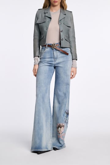 Dorothee Schumacher Slightly see-through T-shirt with extra long sleeves light mint
