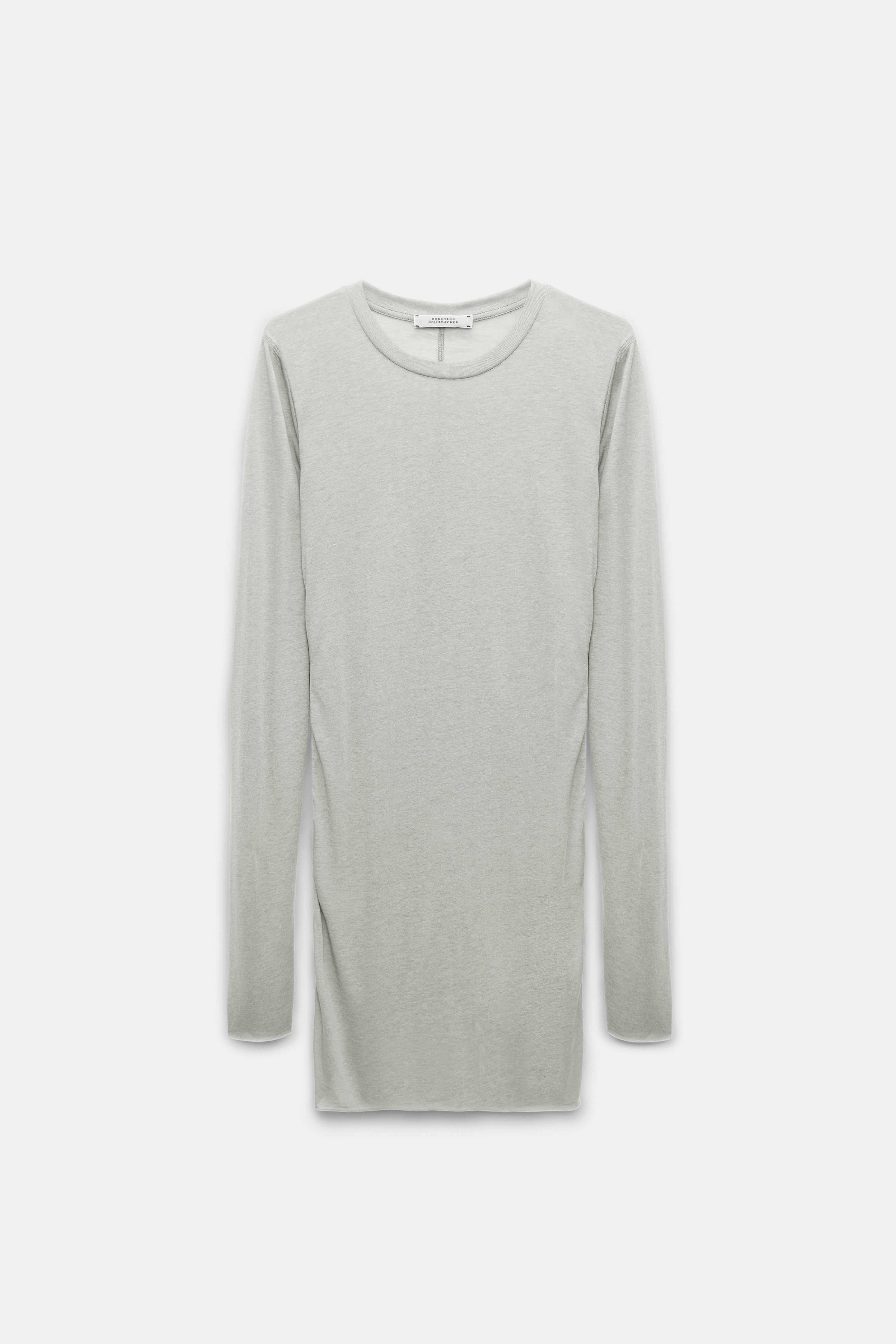 Dorothee Schumacher Slightly see-through T-shirt with extra long sleeves light mint