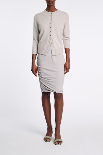 Dorothee Schumacher Double layer draped skirt light mint