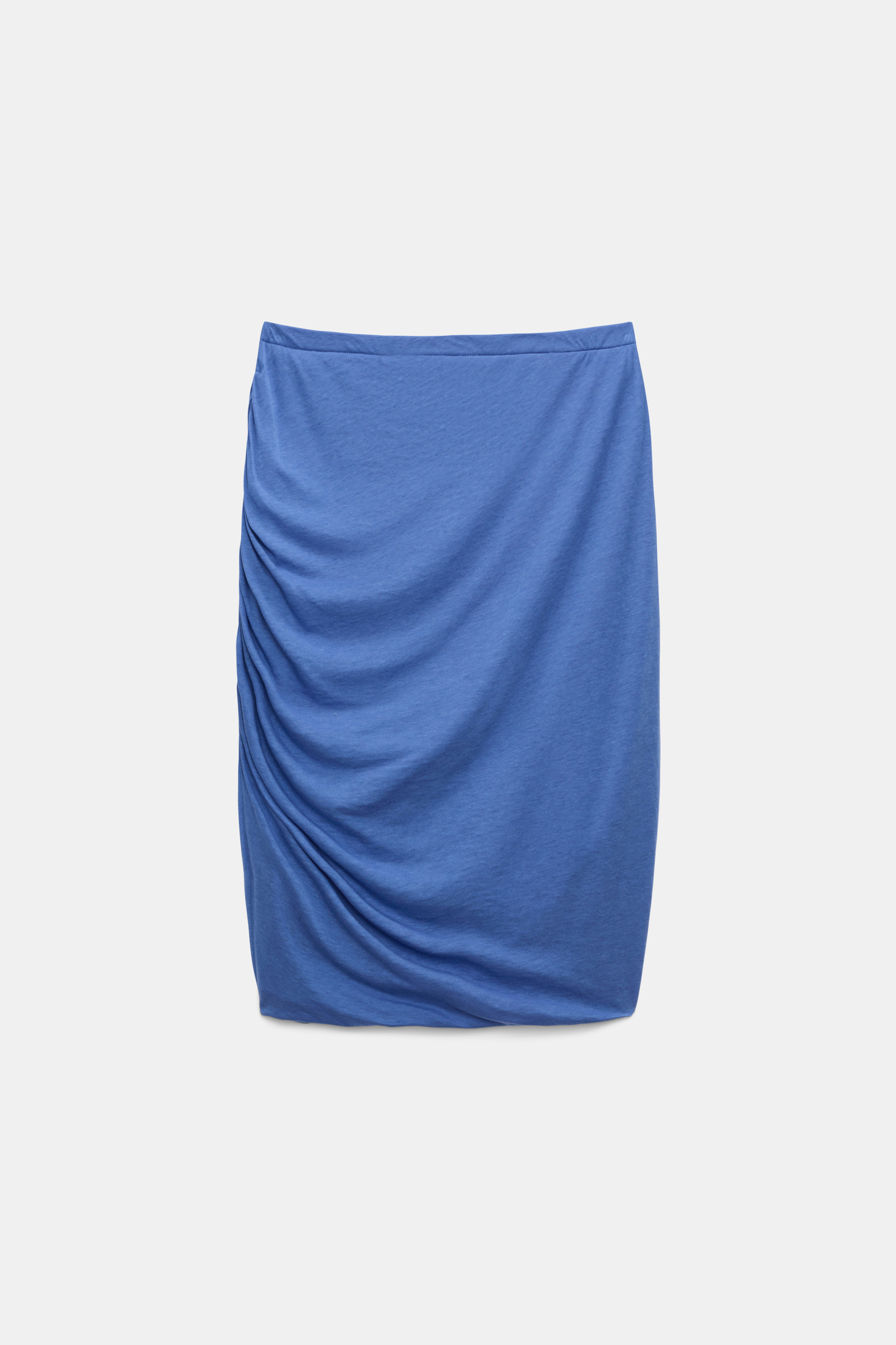 Dorothee Schumacher Double layer draped skirt milky cornflower