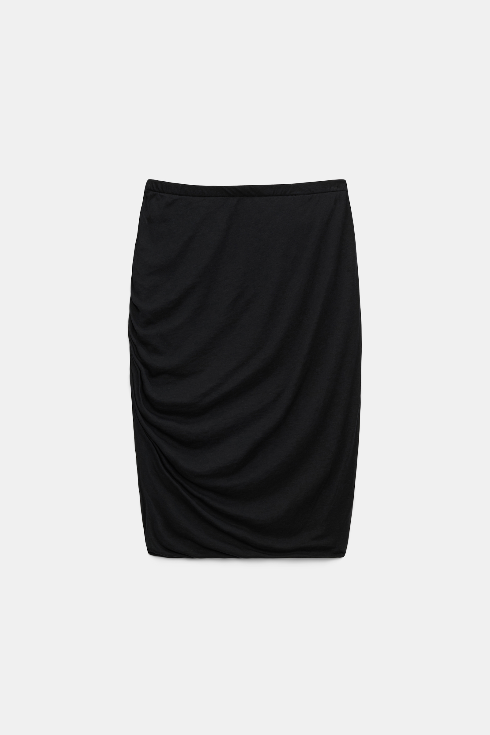 Dorothee Schumacher Double layer draped skirt pure black