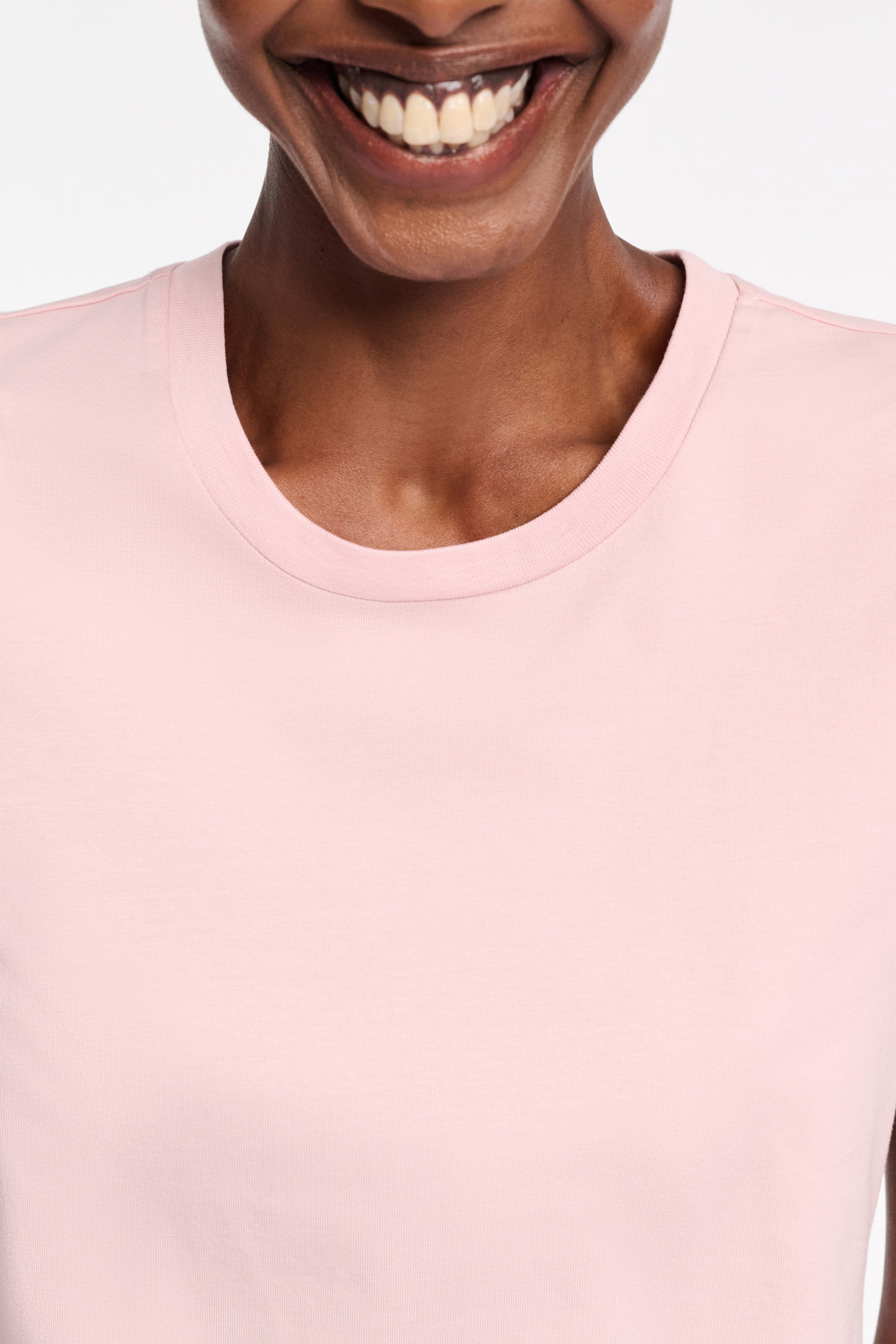 Dorothee Schumacher Rundhalsshirt mit gedoppeltem Ärmel milky rose