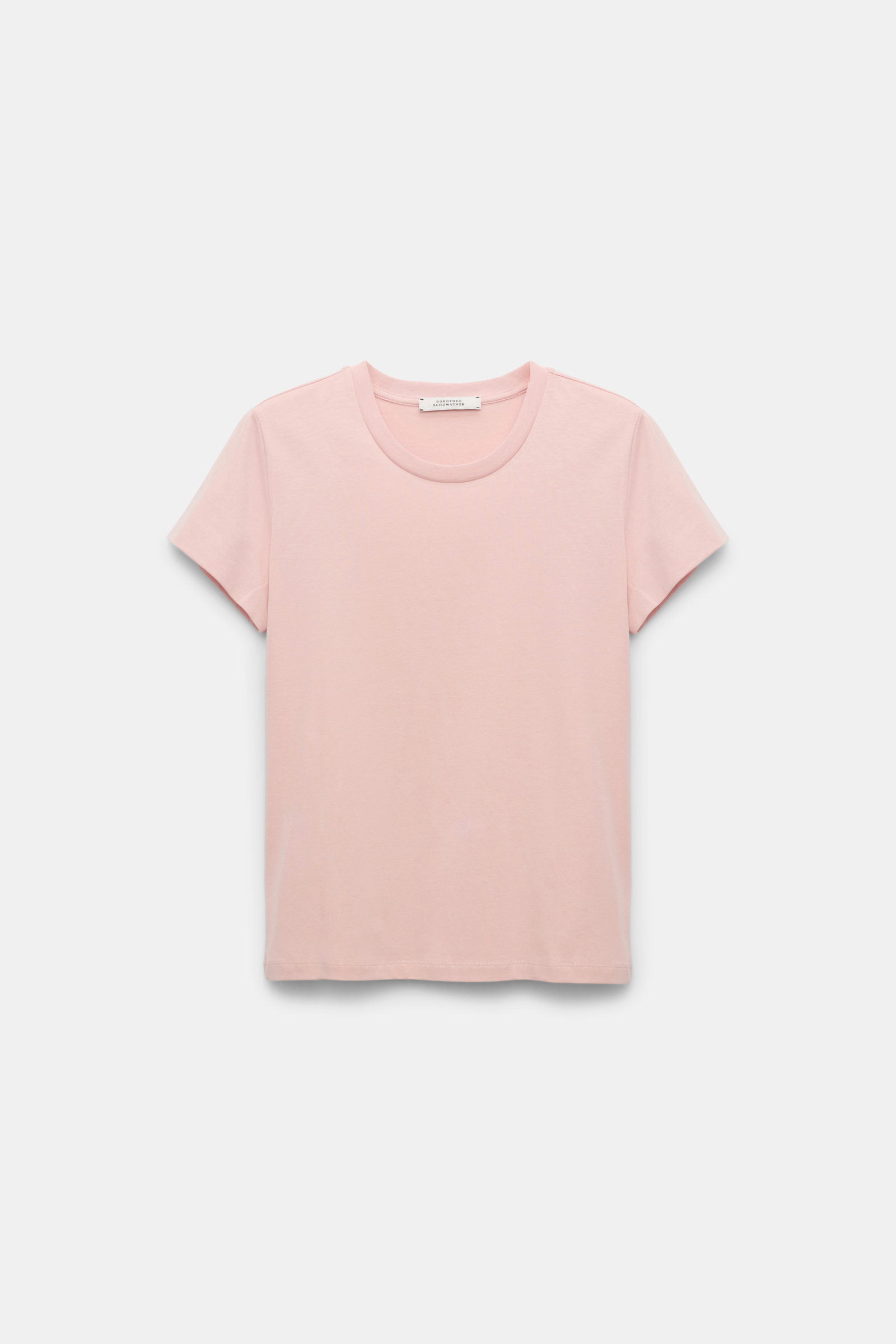 Dorothee Schumacher Rundhalsshirt mit gedoppeltem Ärmel milky rose