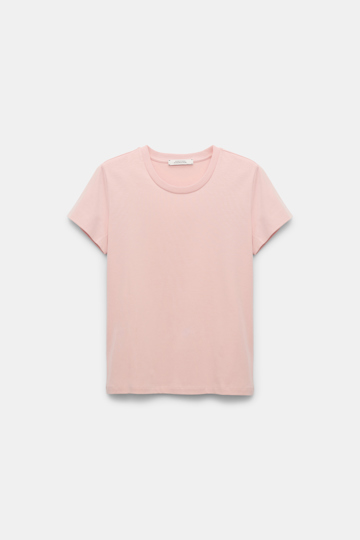 Dorothee Schumacher Round neck T-shirt milky rose