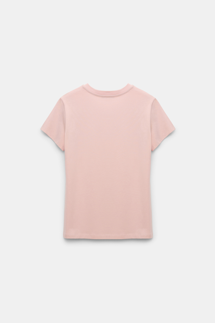 Dorothee Schumacher Rundhalsshirt mit gedoppeltem Ärmel milky rose