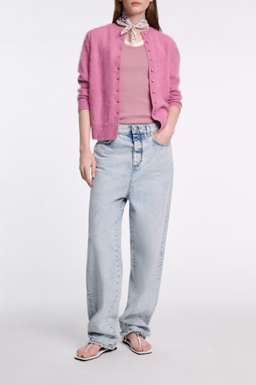 Dorothee Schumacher Ribbed cotton tank top sweet peas