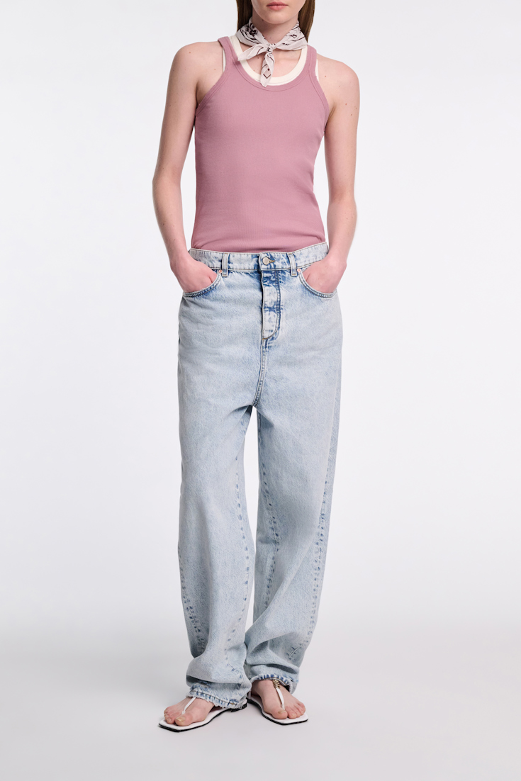 Dorothee Schumacher Rippentop mit distressed Edges sweet peas
