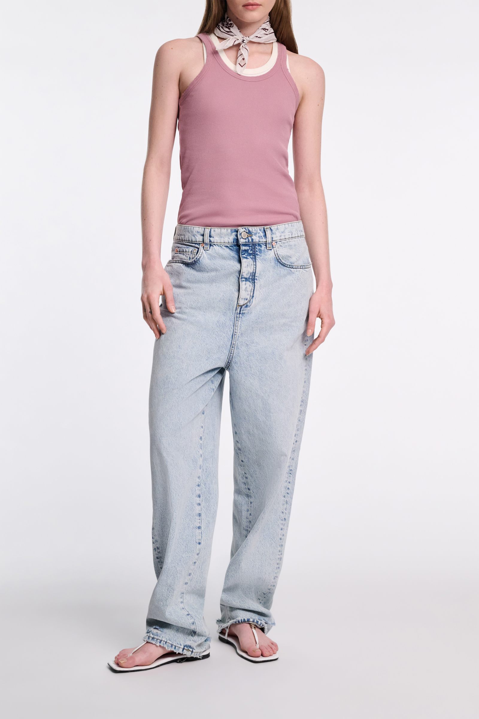 Dorothee Schumacher Rippentop mit distressed Edges sweet peas