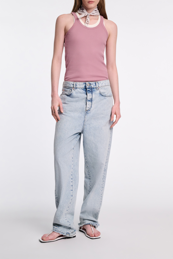 Dorothee Schumacher Rippentop mit distressed Edges sweet peas