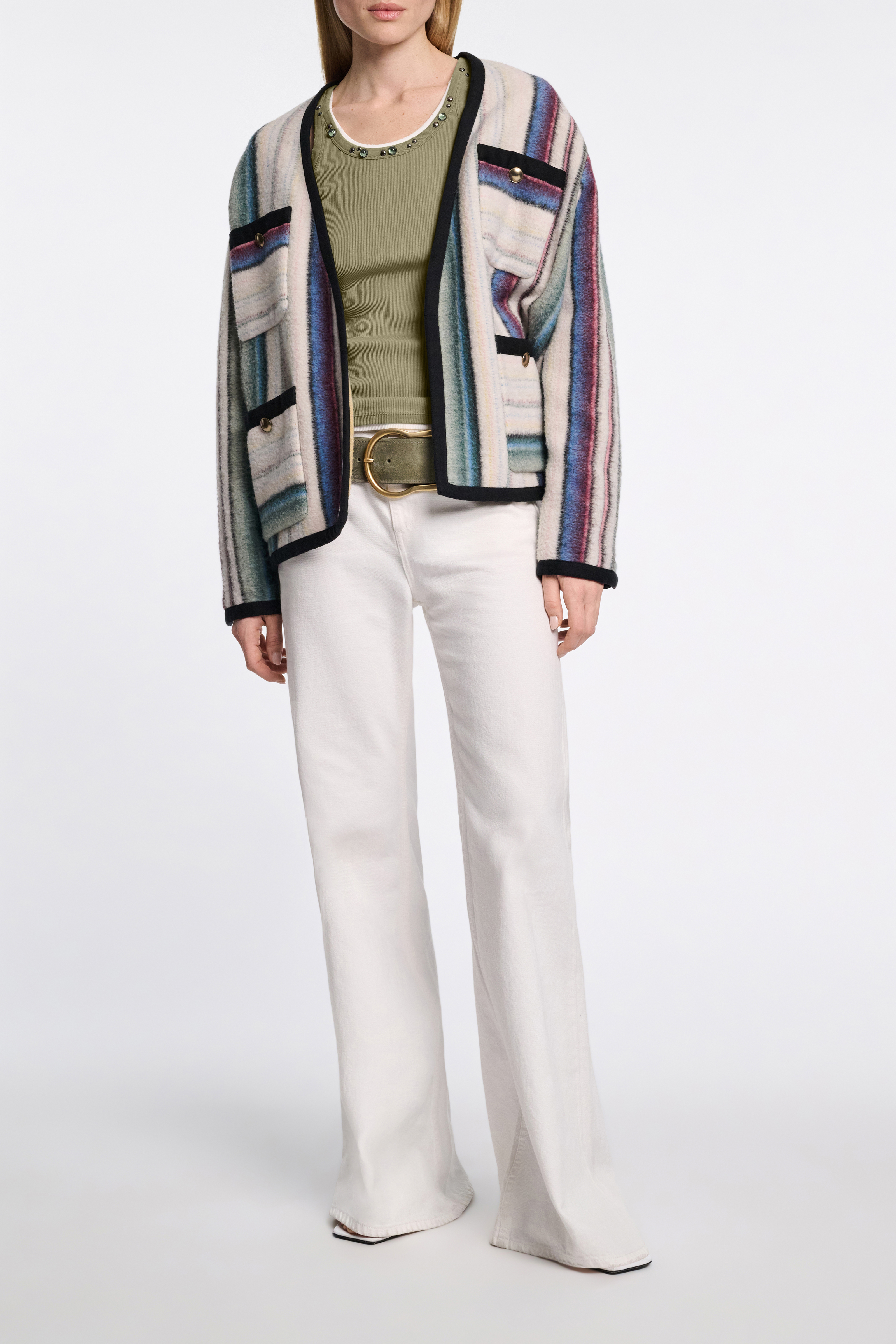 Dorothee Schumacher Embellished ribbed cotton tank