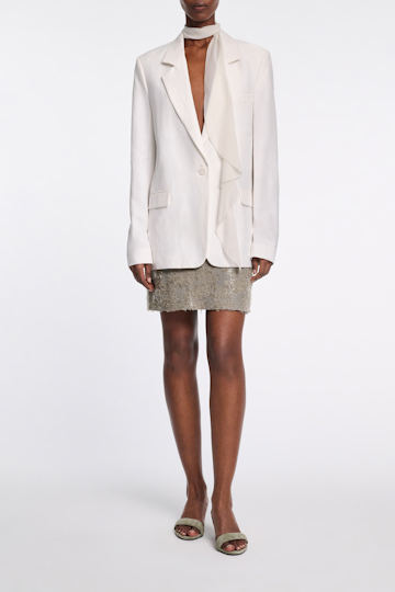 Dorothee Schumacher Technical linen blazer pure white