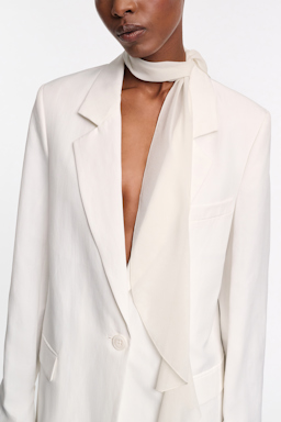Dorothee Schumacher Blazer aus technischem Leinen pure white