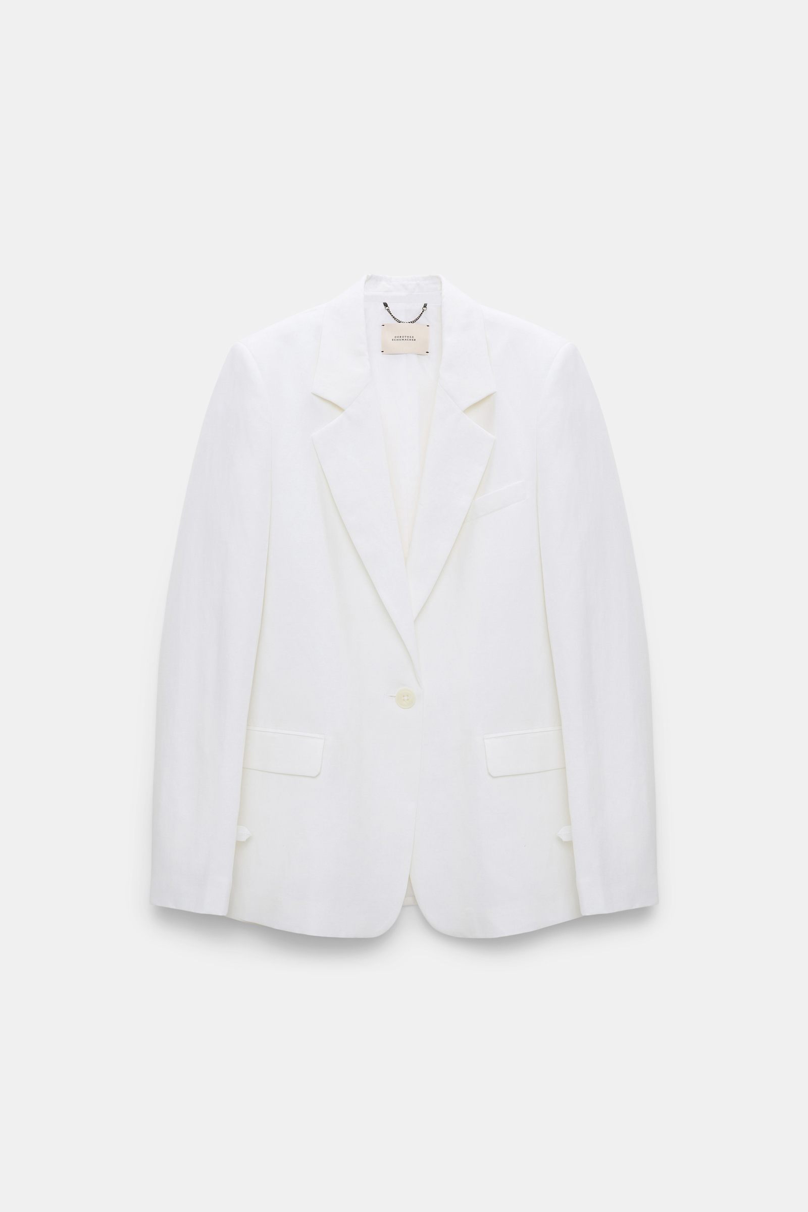 Dorothee Schumacher Technical linen blazer pure white