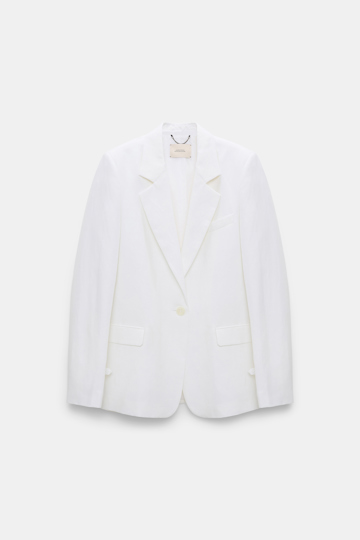 Dorothee Schumacher Technical linen blazer pure white