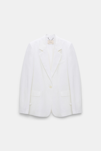 Dorothee Schumacher Technical linen blazer pure white