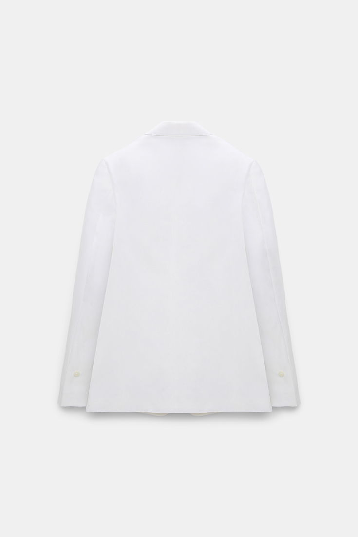 Dorothee Schumacher Technical linen blazer pure white