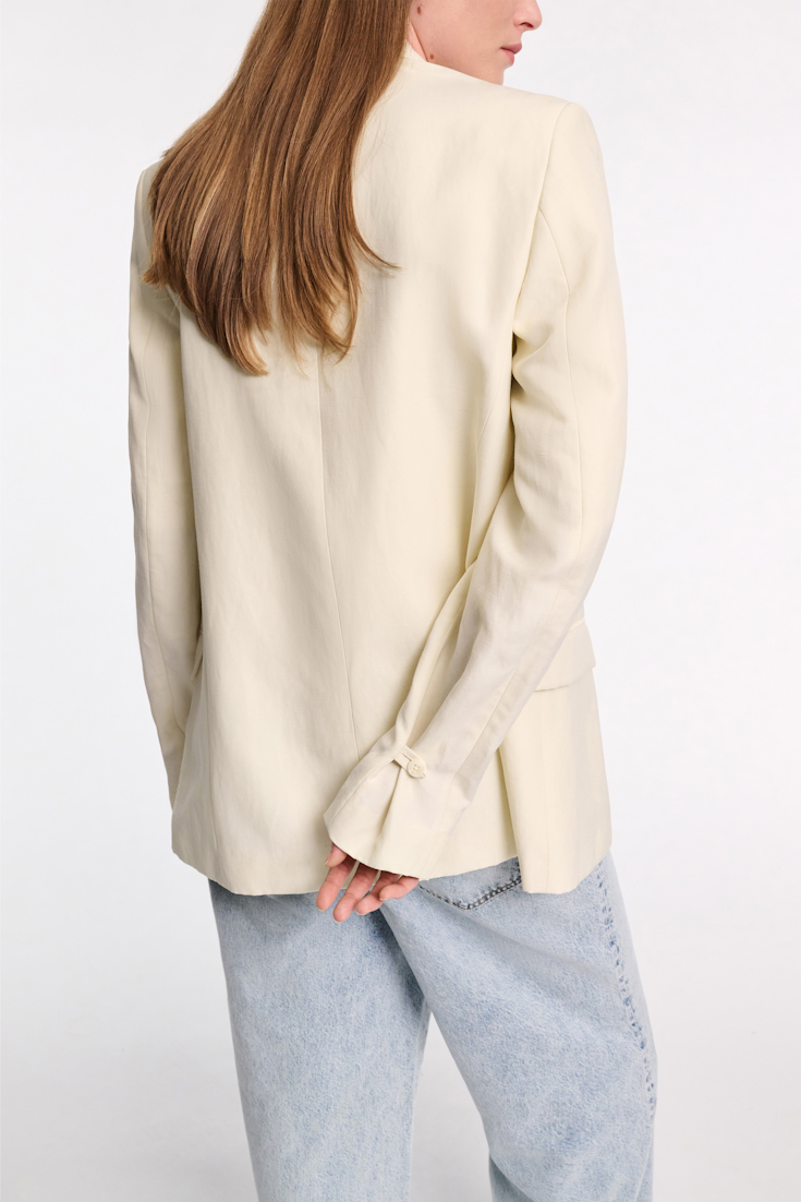 Dorothee Schumacher Technical linen blazer light lemon
