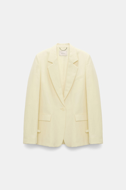 Dorothee Schumacher Blazer aus technischem Leinen light lemon