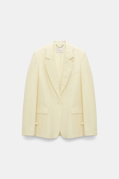 Dorothee Schumacher Technical linen blazer light lemon