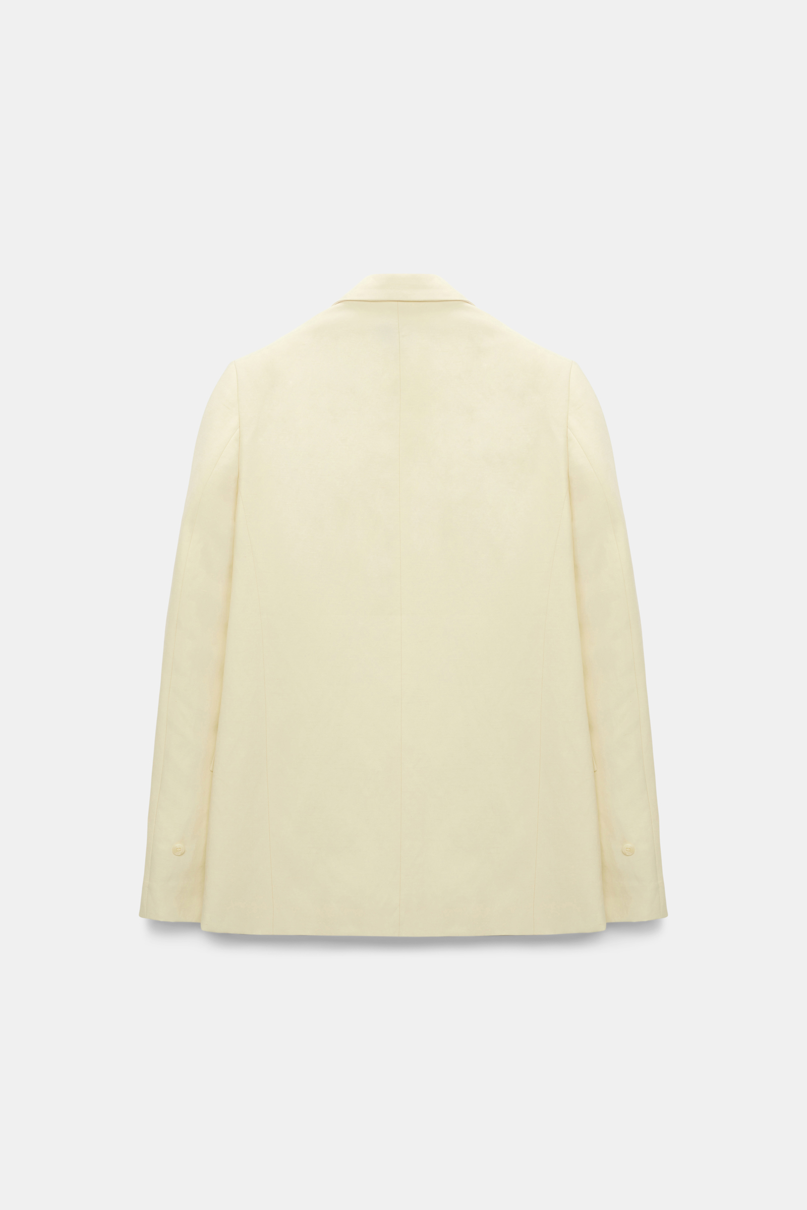 Dorothee Schumacher Technical linen blazer light lemon