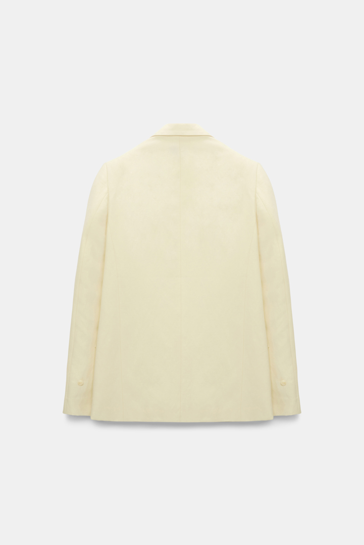 Dorothee Schumacher Technical linen blazer light lemon