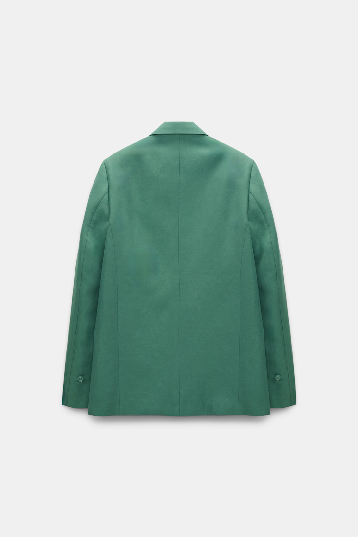 Dorothee Schumacher Technical linen blazer jade