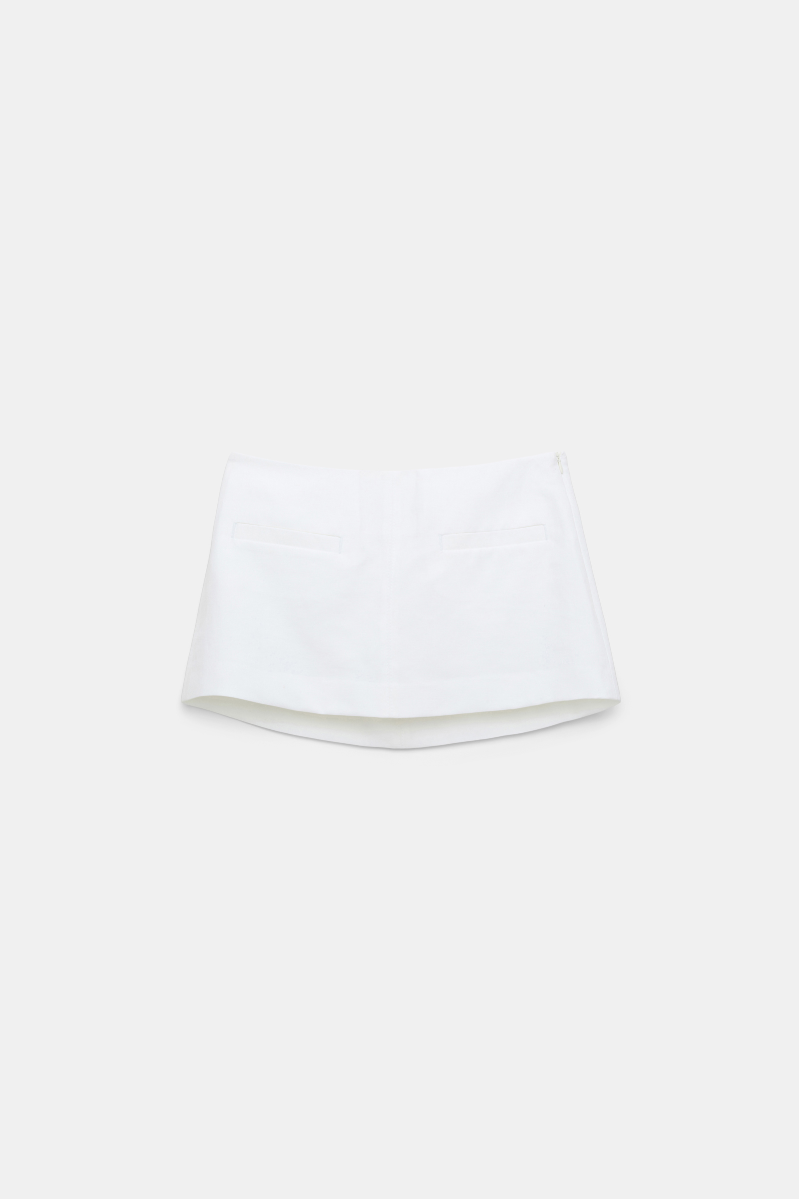 Dorothee Schumacher Technical linen mini skirt pure white