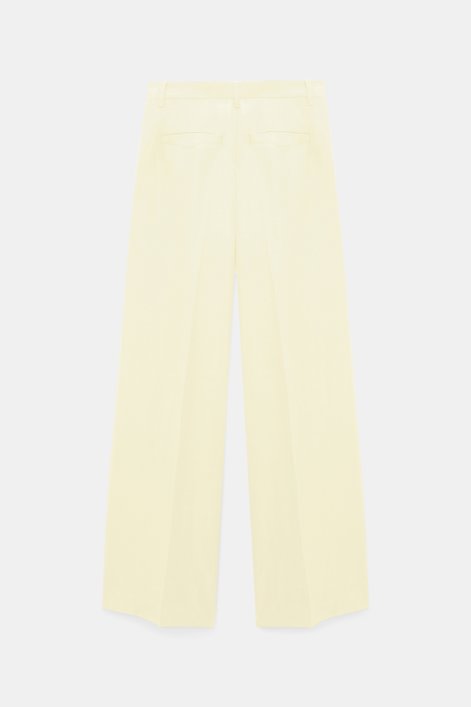Dorothee Schumacher Technical linen wide leg pants light lemon