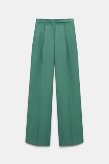 Dorothee Schumacher Technical linen wide leg pants jade