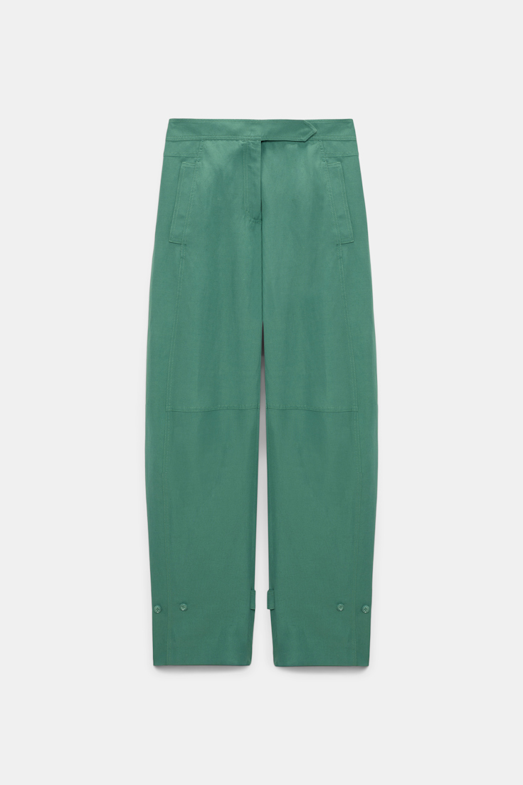 Dorothee Schumacher Technical linen O-leg pants jade