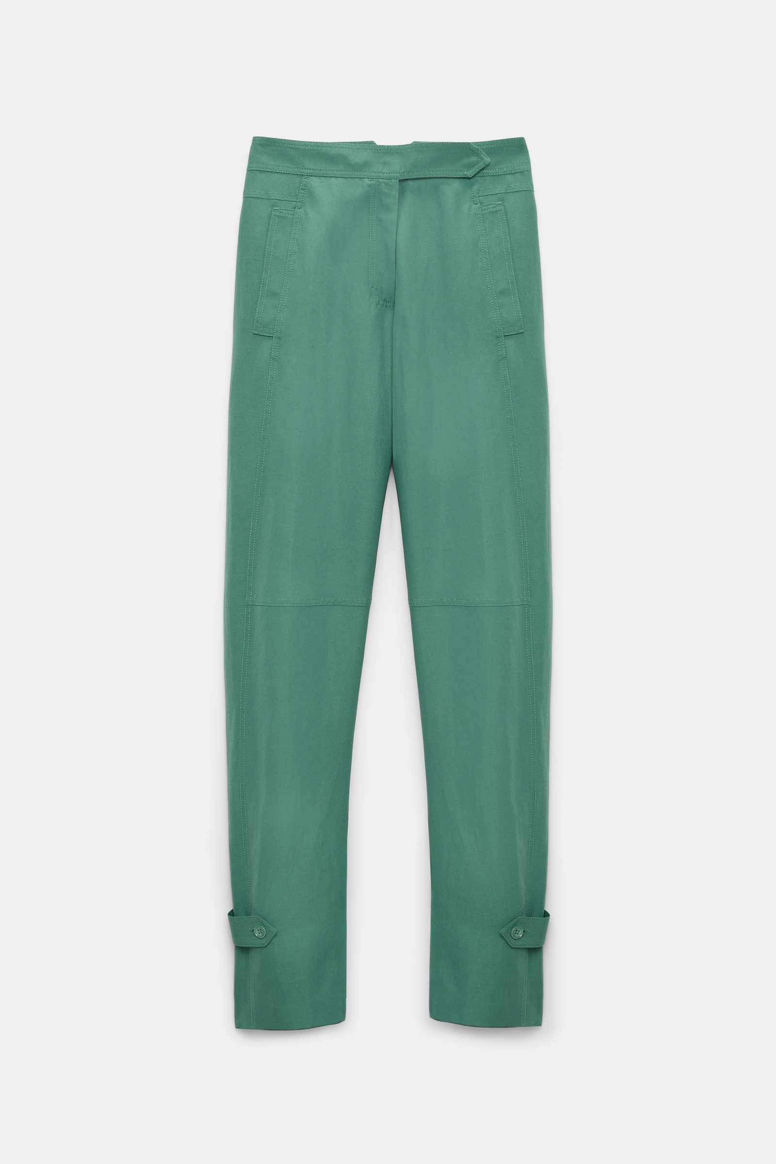 Dorothee Schumacher Technical linen O-leg pants jade