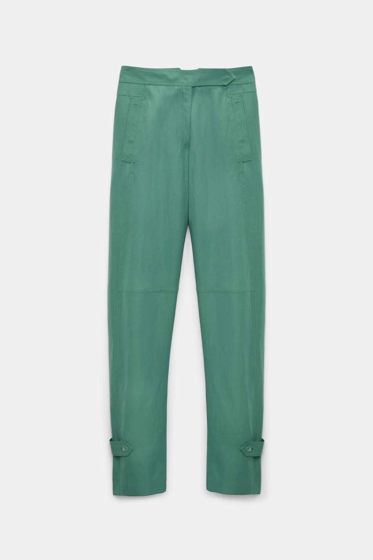 Dorothee Schumacher Technical linen O-leg pants jade