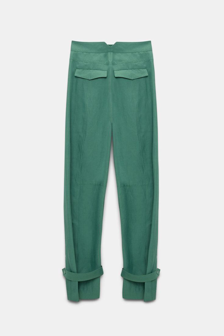 Dorothee Schumacher Technical linen O-leg pants jade