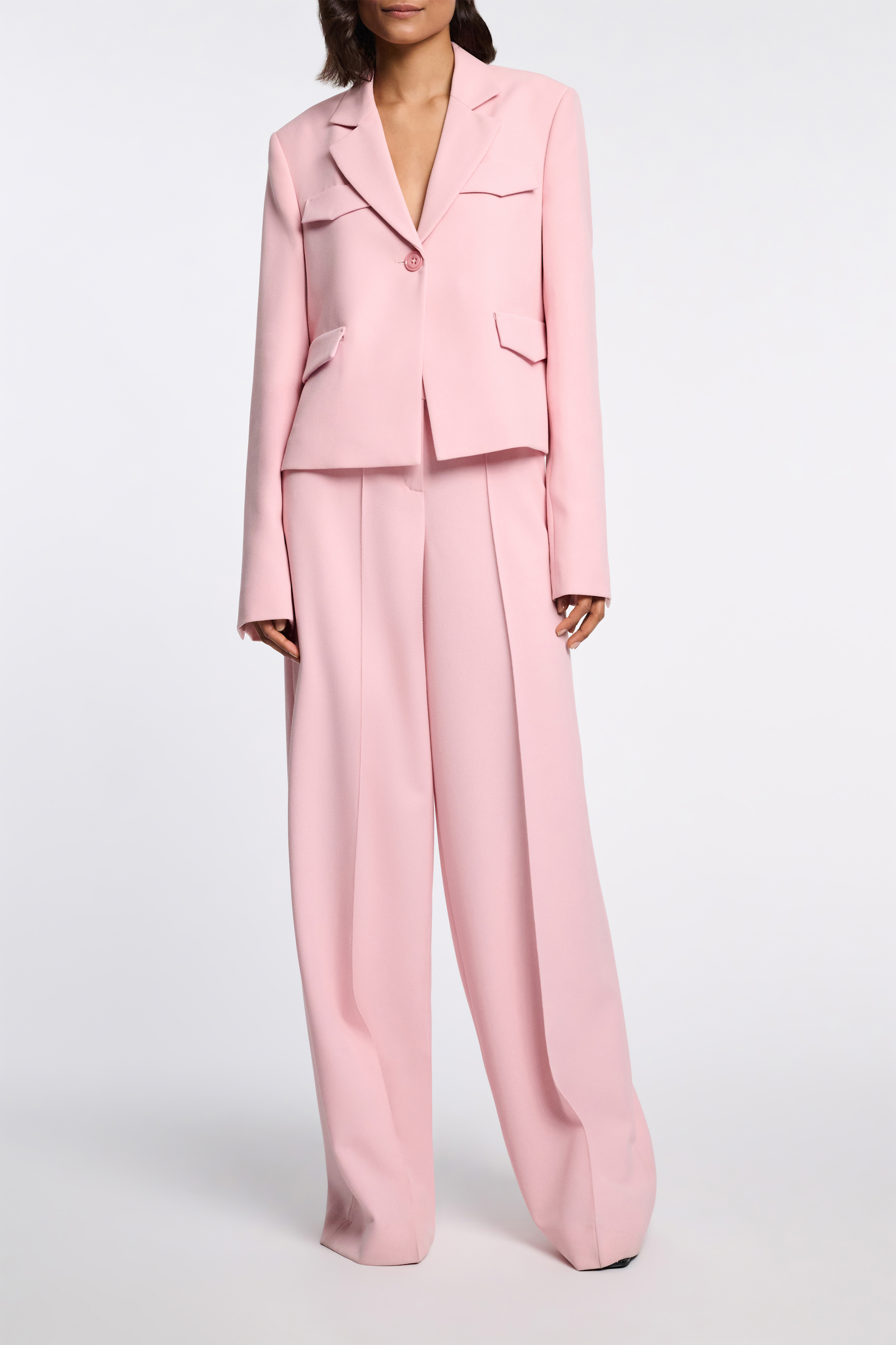 Dorothee Schumacher Wide leg pants pink rose